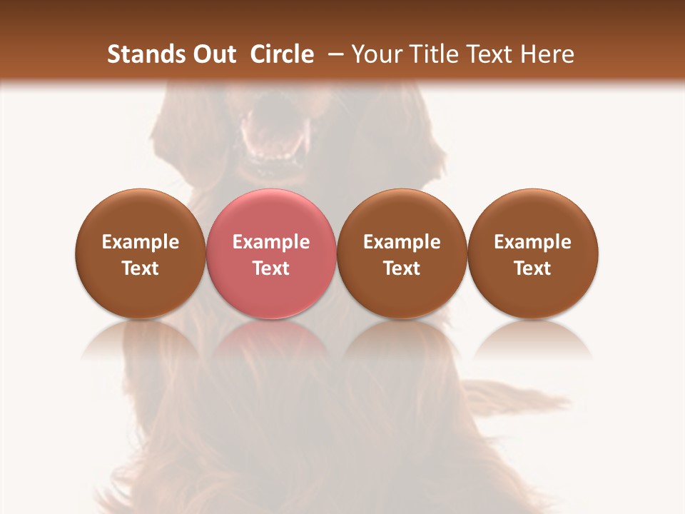 Red Friend Portrait PowerPoint Template