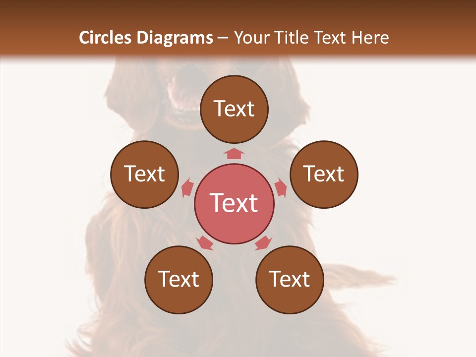 Red Friend Portrait PowerPoint Template