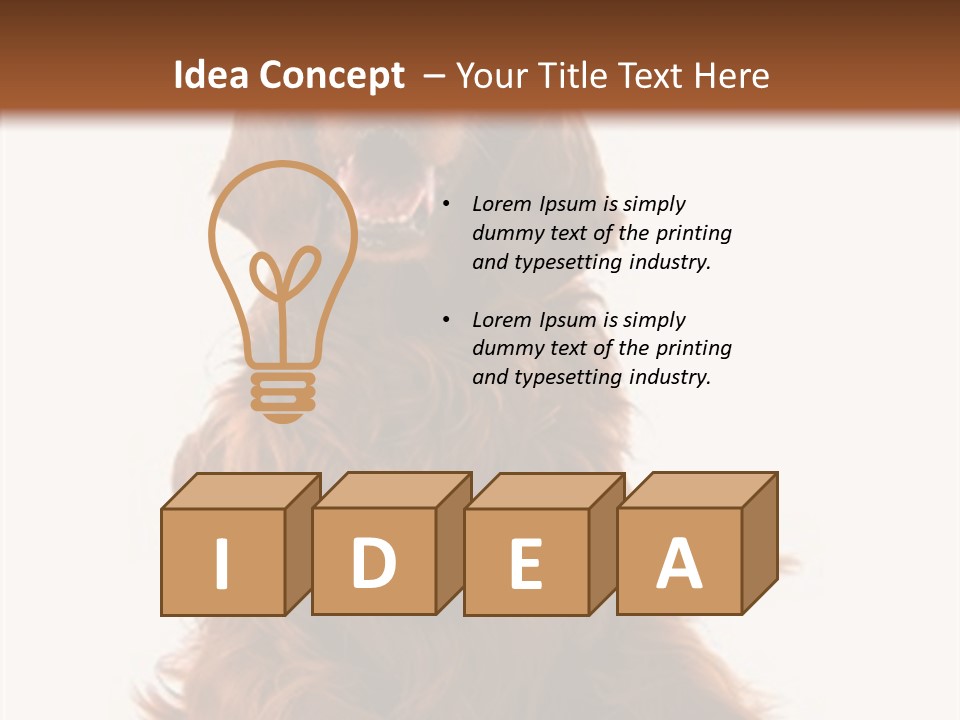 Red Friend Portrait PowerPoint Template