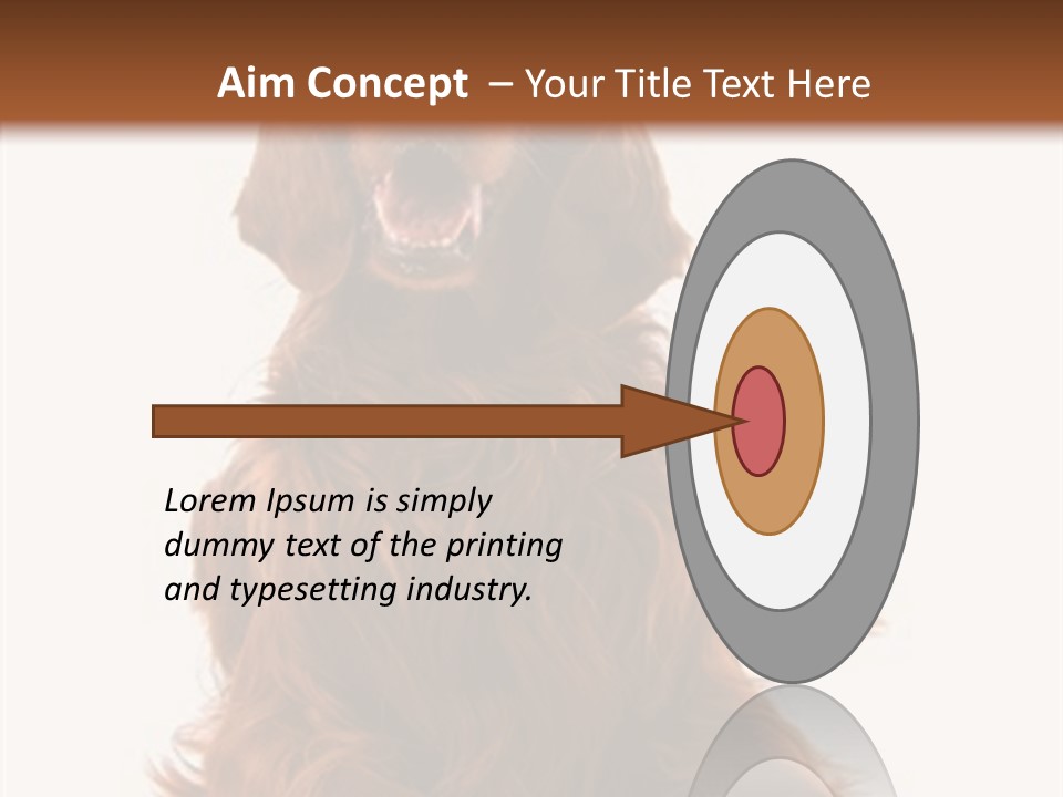 Red Friend Portrait PowerPoint Template