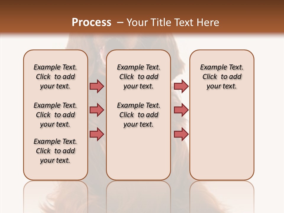 Red Friend Portrait PowerPoint Template