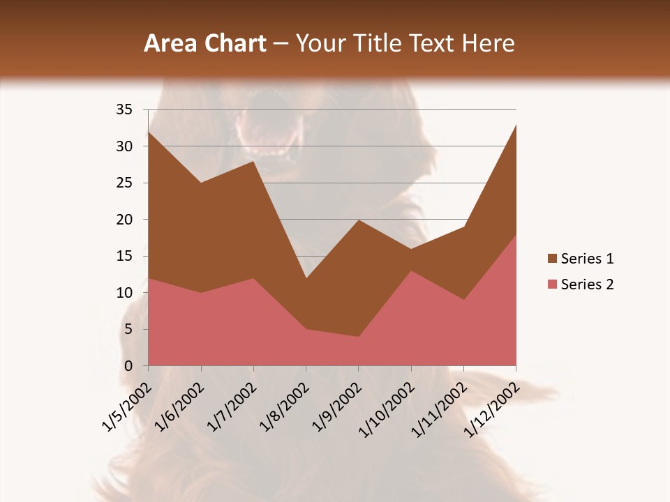 Red Friend Portrait PowerPoint Template