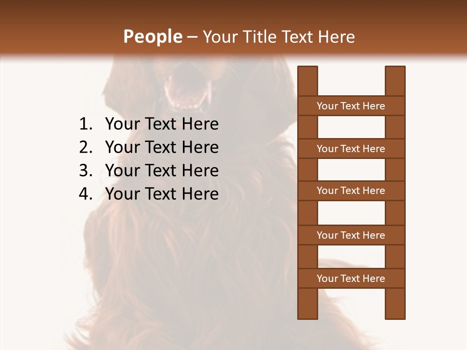 Red Friend Portrait PowerPoint Template