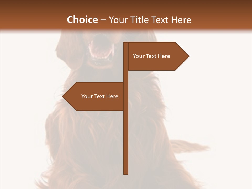 Red Friend Portrait PowerPoint Template