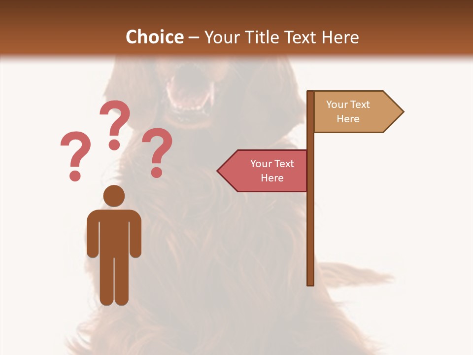 Red Friend Portrait PowerPoint Template