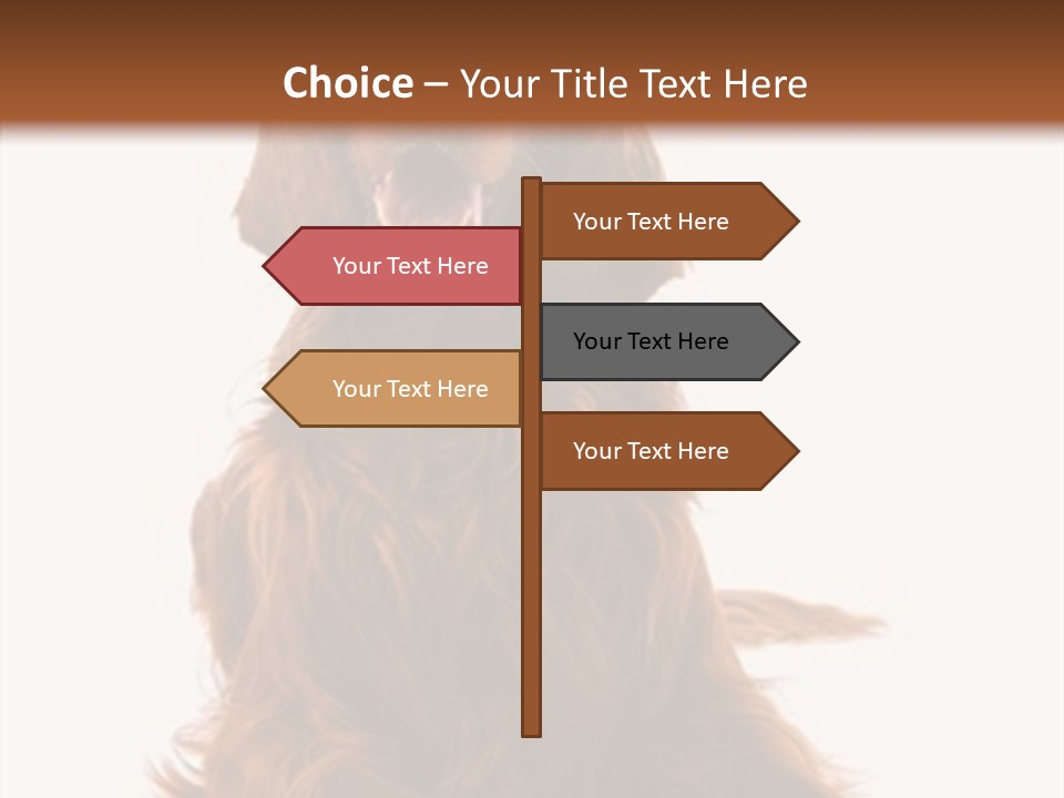 Red Friend Portrait PowerPoint Template