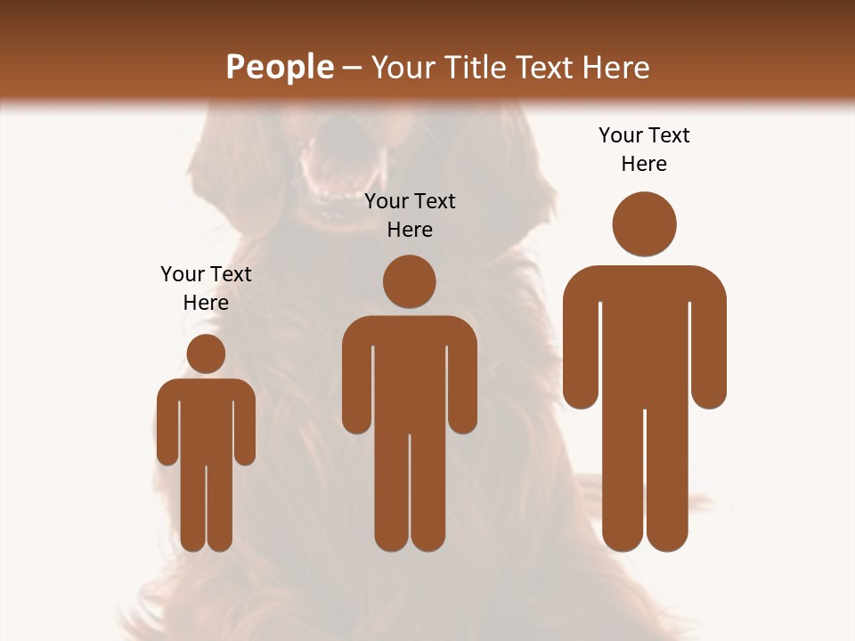 Red Friend Portrait PowerPoint Template