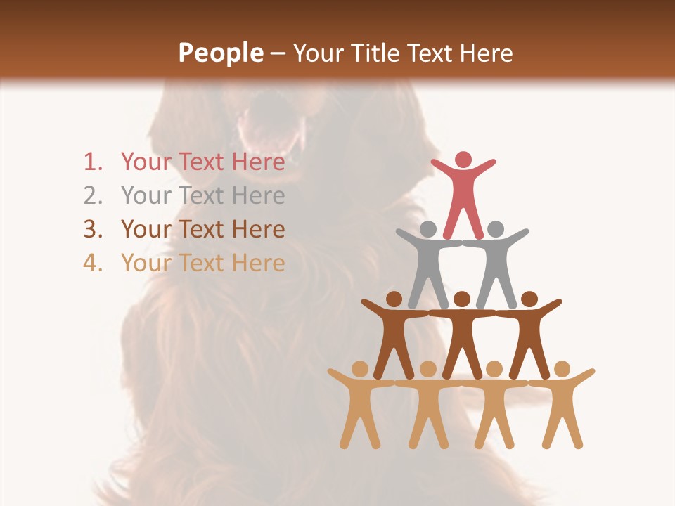 Red Friend Portrait PowerPoint Template