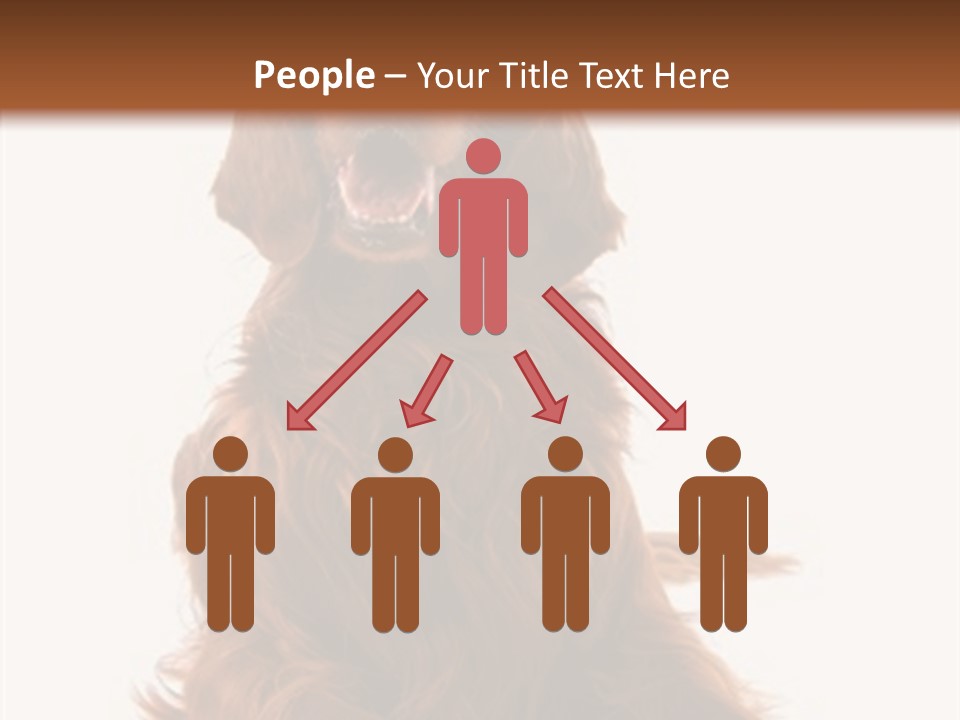 Red Friend Portrait PowerPoint Template