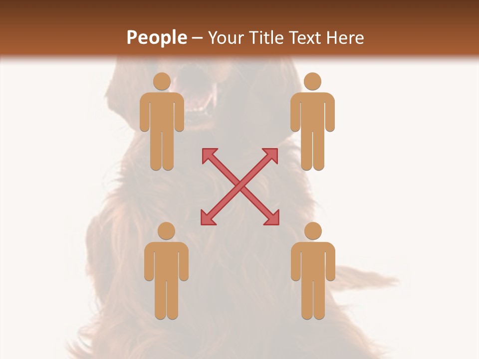 Red Friend Portrait PowerPoint Template