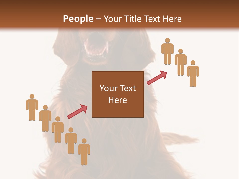 Red Friend Portrait PowerPoint Template