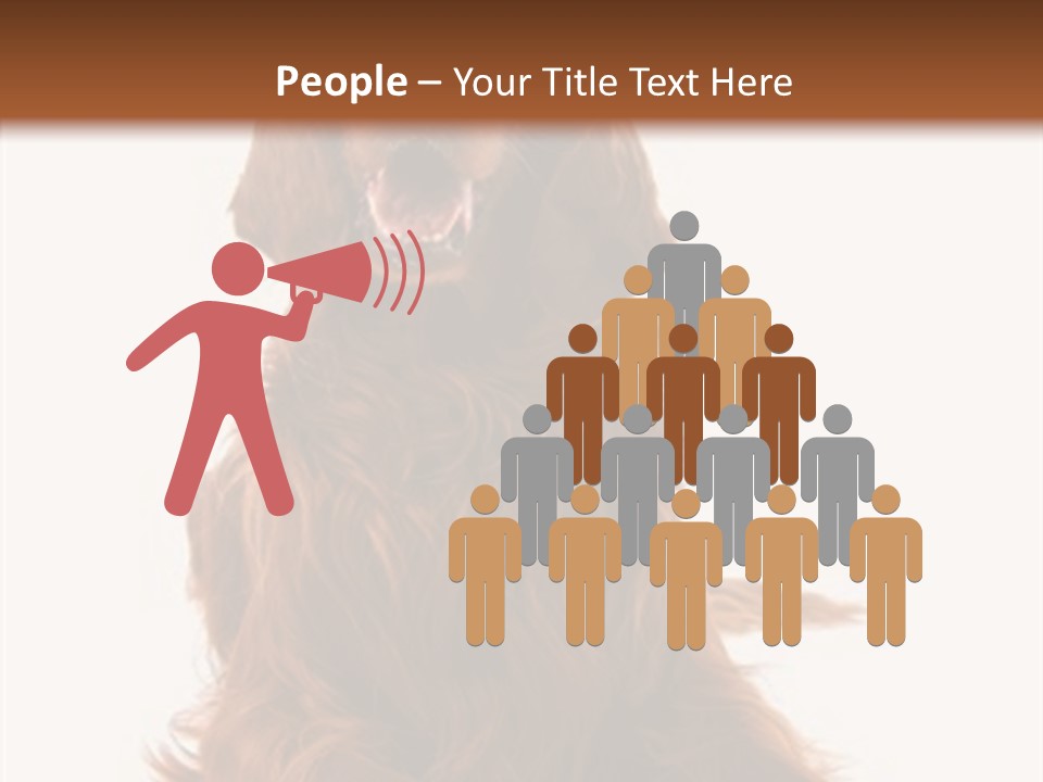 Red Friend Portrait PowerPoint Template