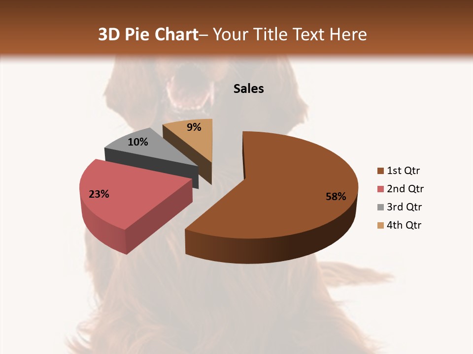 Red Friend Portrait PowerPoint Template