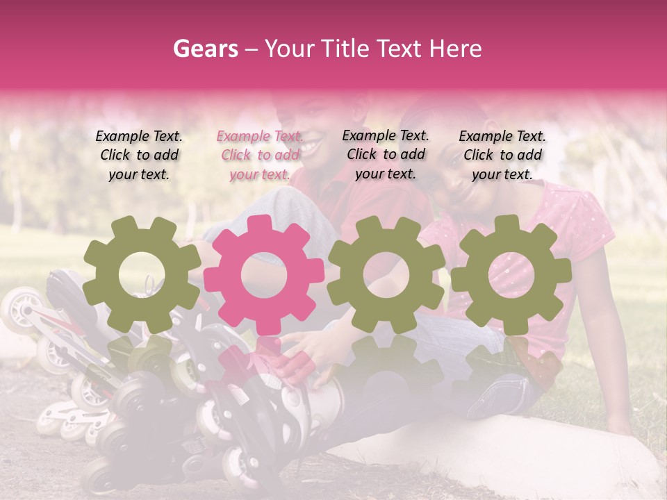 Head Leather Equestrian PowerPoint Template