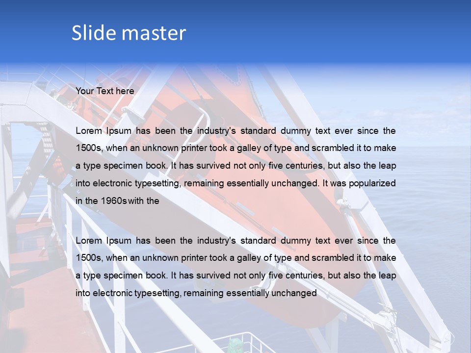 Sea Shipping Rescue PowerPoint Template