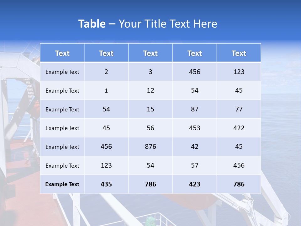 Sea Shipping Rescue PowerPoint Template