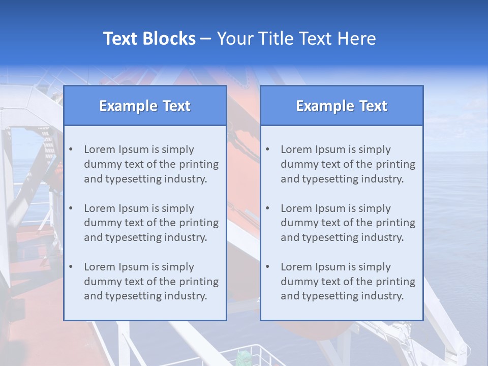 Sea Shipping Rescue PowerPoint Template