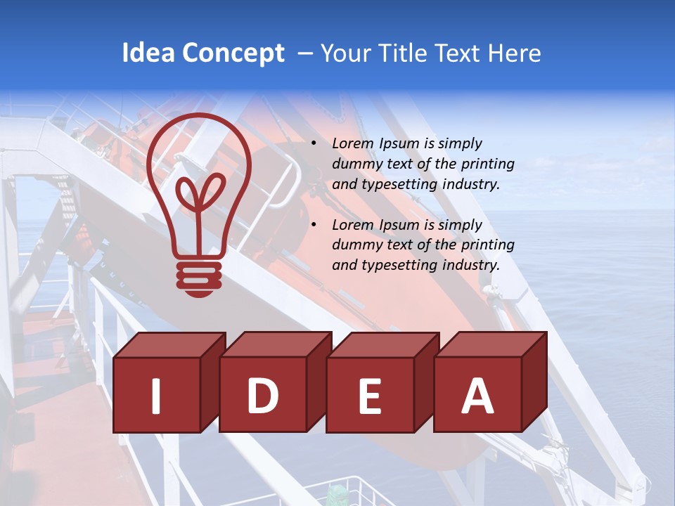 Sea Shipping Rescue PowerPoint Template