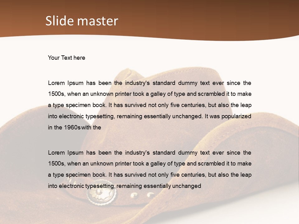 Head Leather Equestrian PowerPoint Template