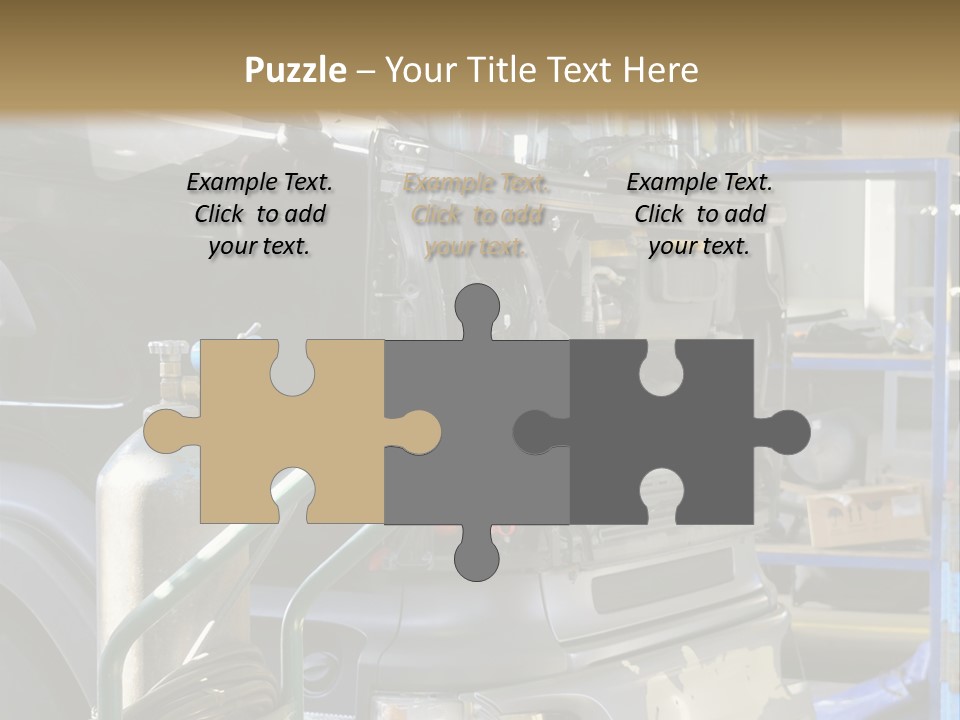 Messy Motor Vehicle Service PowerPoint Template