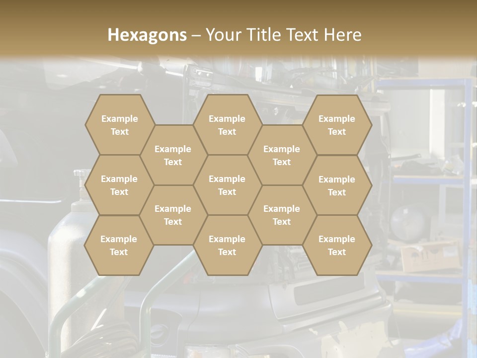 Messy Motor Vehicle Service PowerPoint Template