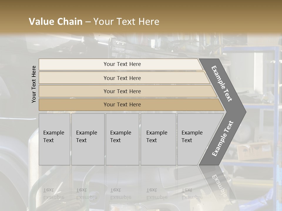 Messy Motor Vehicle Service PowerPoint Template