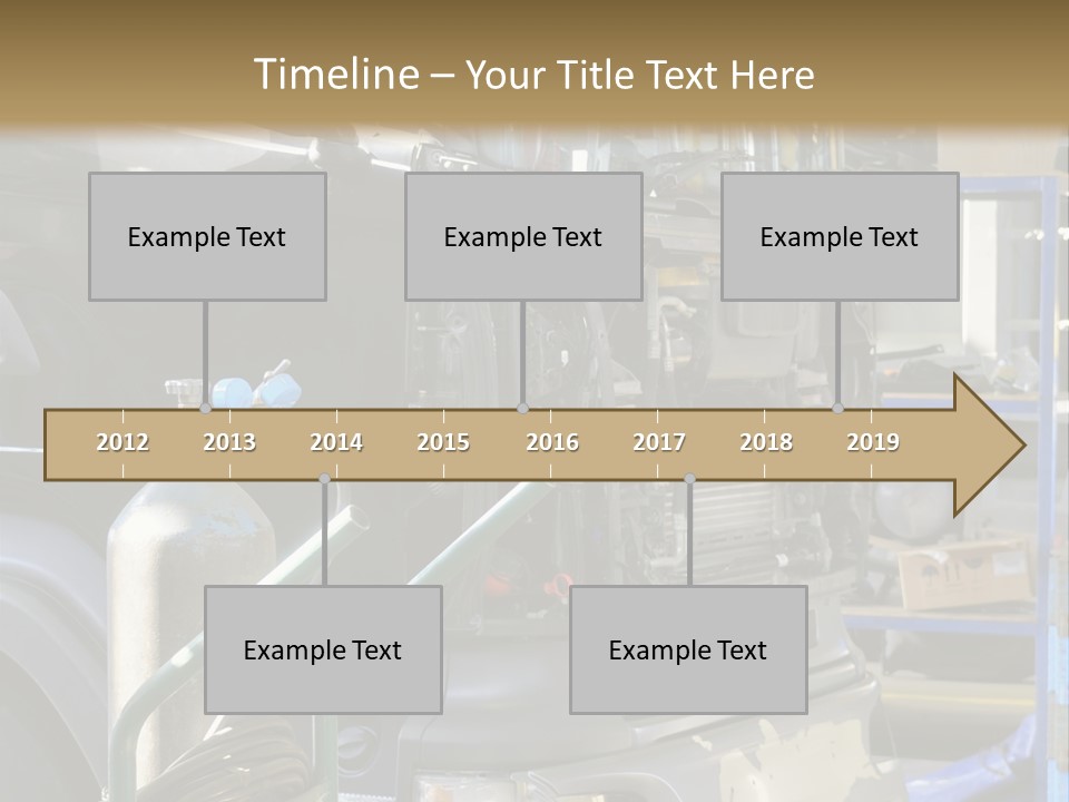 Messy Motor Vehicle Service PowerPoint Template