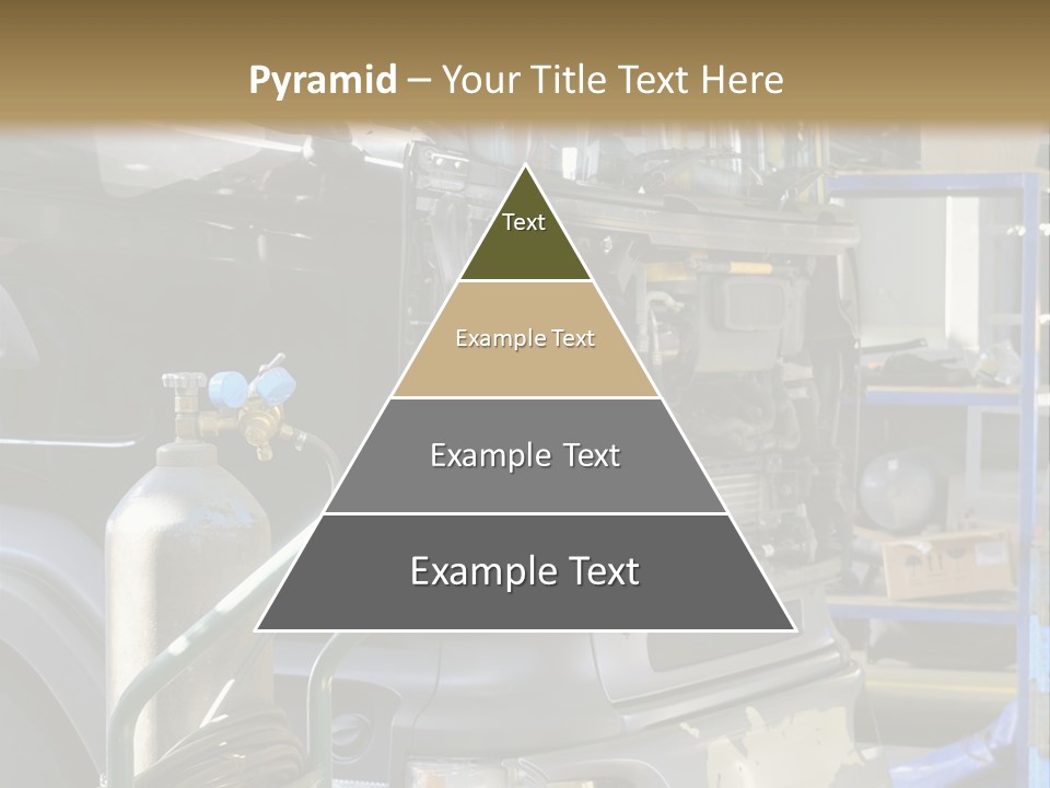 Messy Motor Vehicle Service PowerPoint Template