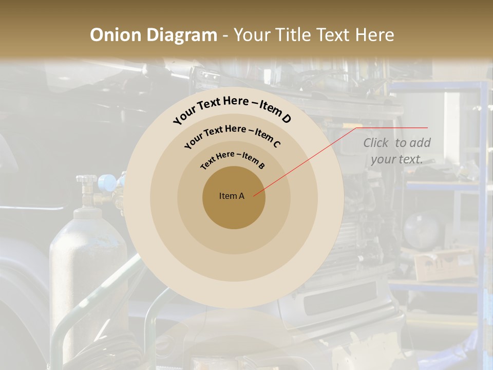 Messy Motor Vehicle Service PowerPoint Template