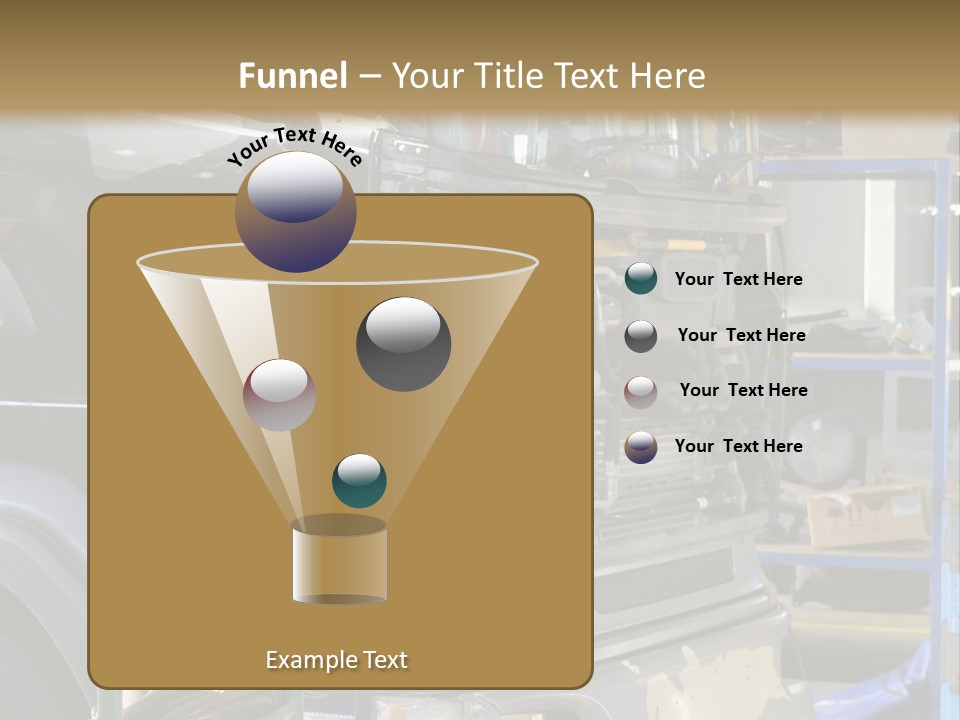 Messy Motor Vehicle Service PowerPoint Template