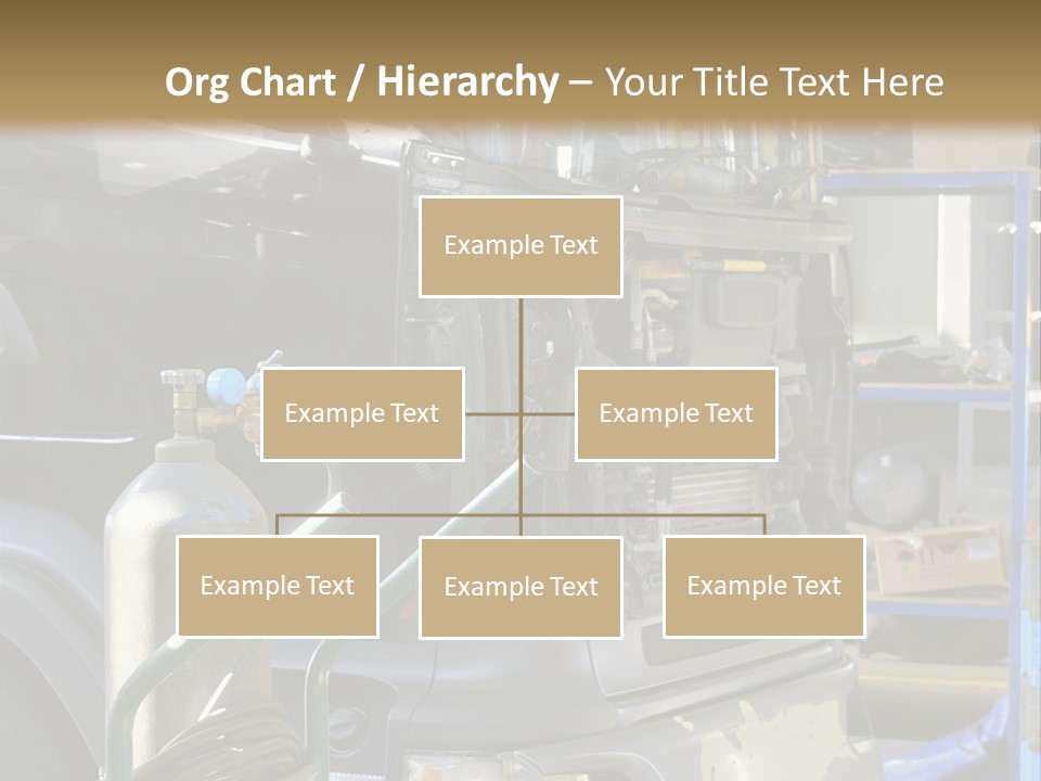 Messy Motor Vehicle Service PowerPoint Template