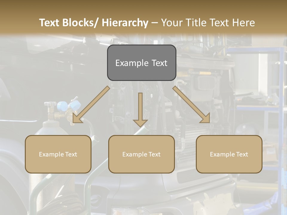 Messy Motor Vehicle Service PowerPoint Template