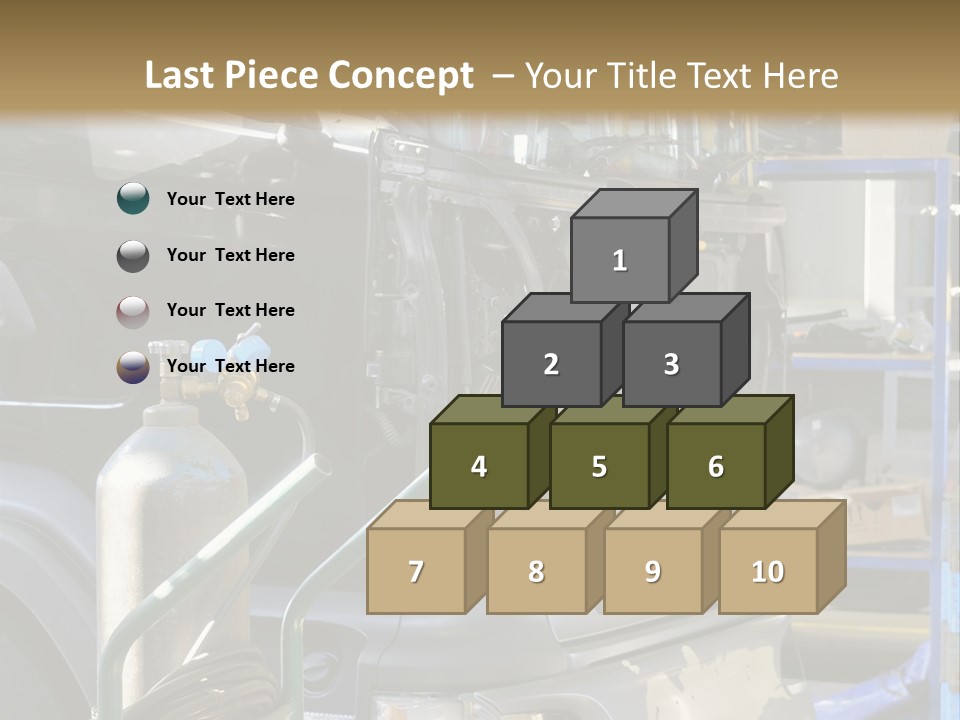 Messy Motor Vehicle Service PowerPoint Template