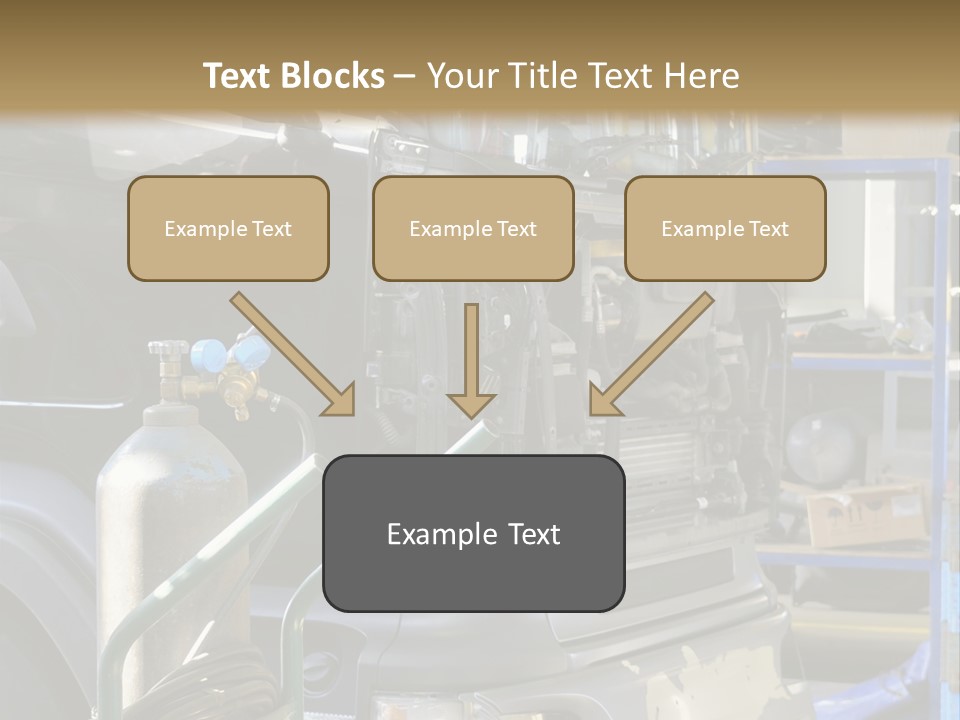 Messy Motor Vehicle Service PowerPoint Template