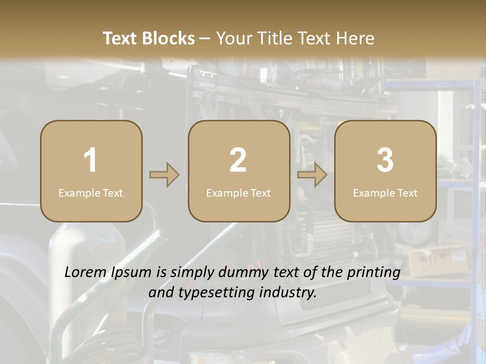 Messy Motor Vehicle Service PowerPoint Template