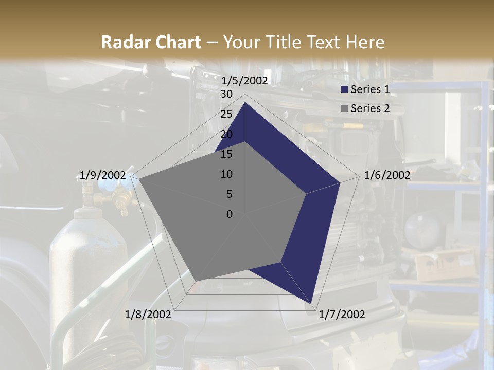 Messy Motor Vehicle Service PowerPoint Template