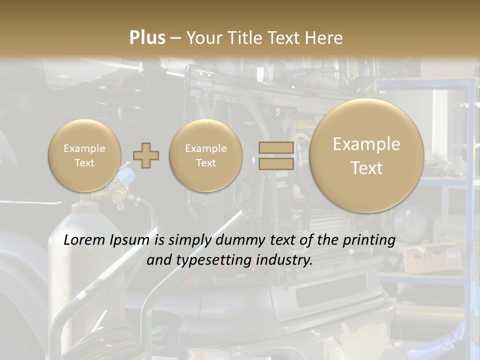 Messy Motor Vehicle Service PowerPoint Template