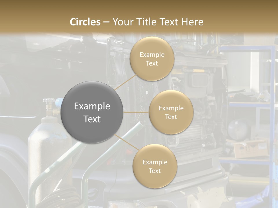 Messy Motor Vehicle Service PowerPoint Template
