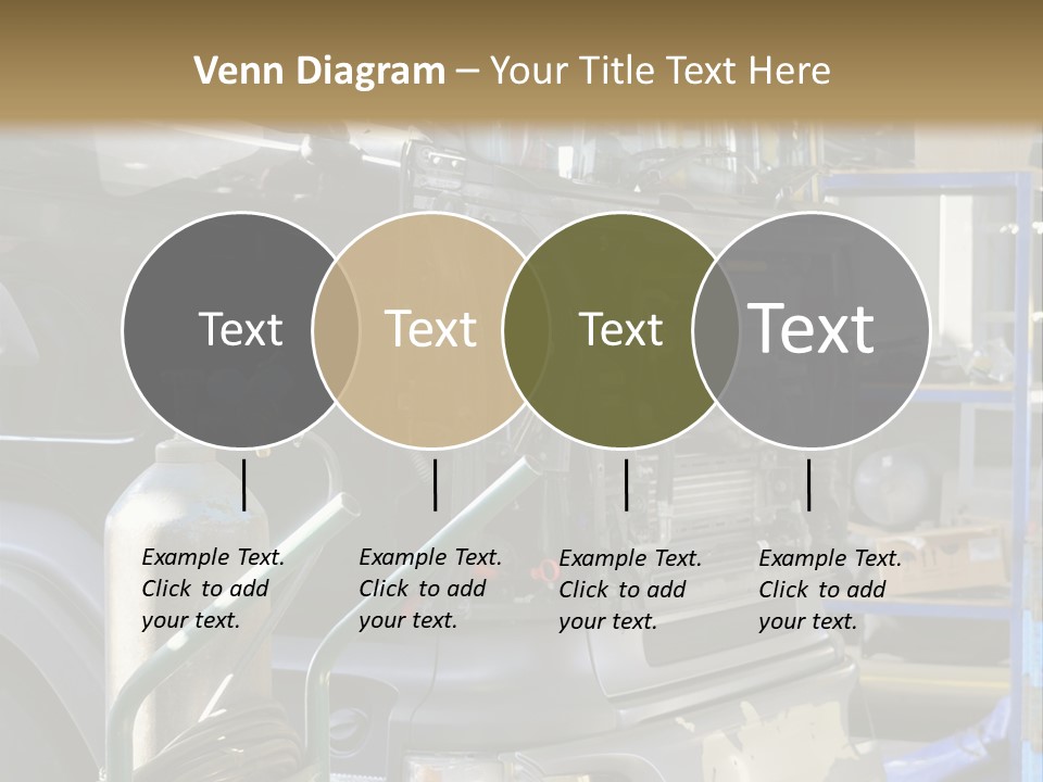 Messy Motor Vehicle Service PowerPoint Template