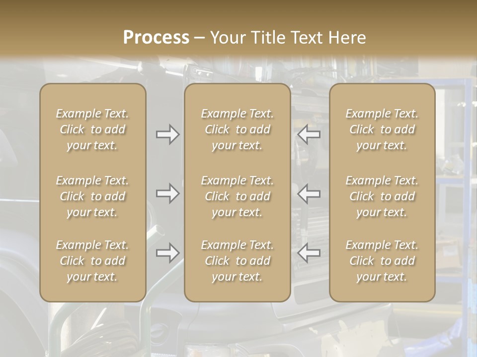 Messy Motor Vehicle Service PowerPoint Template