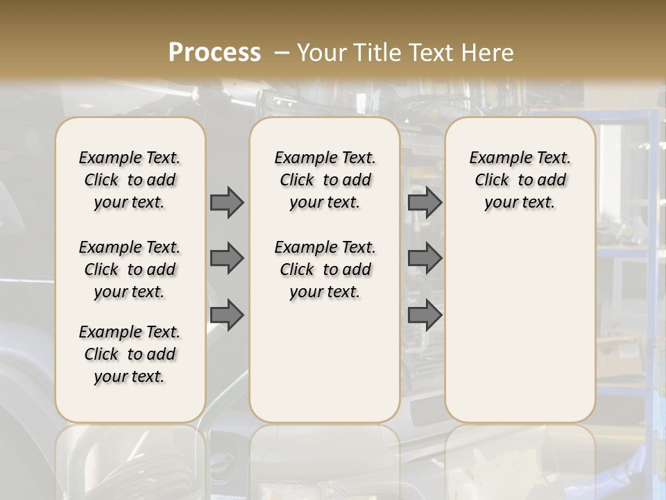 Messy Motor Vehicle Service PowerPoint Template