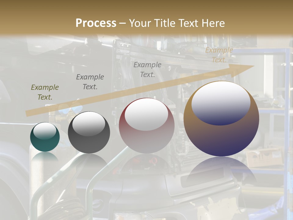Messy Motor Vehicle Service PowerPoint Template