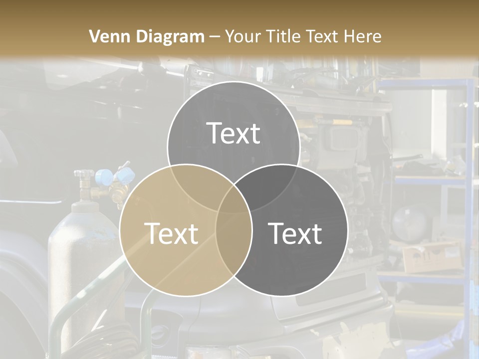 Messy Motor Vehicle Service PowerPoint Template