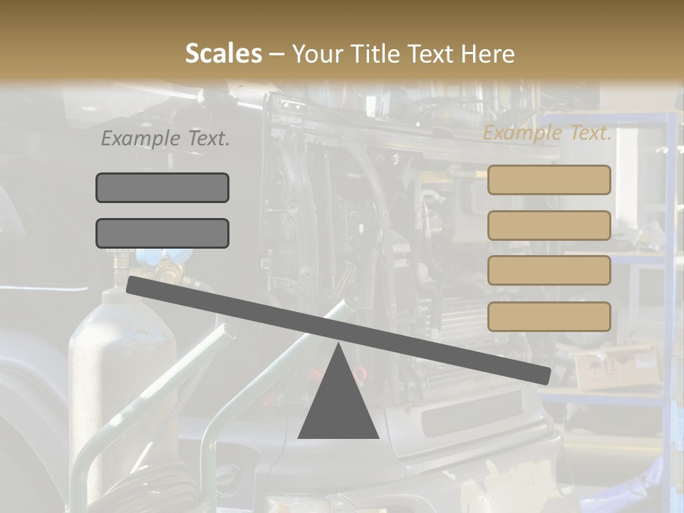 Messy Motor Vehicle Service PowerPoint Template
