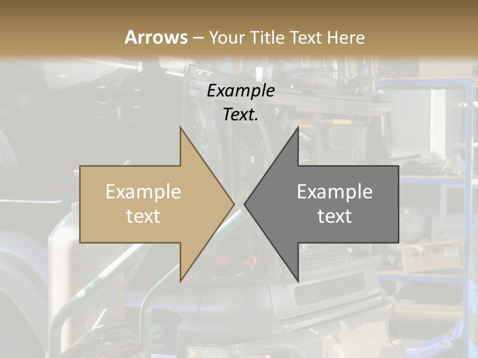 Messy Motor Vehicle Service PowerPoint Template