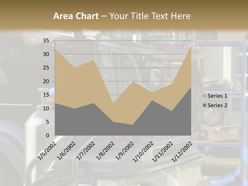 Messy Motor Vehicle Service PowerPoint Template
