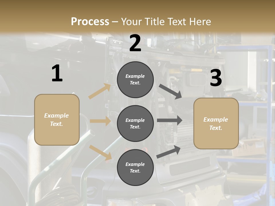 Messy Motor Vehicle Service PowerPoint Template