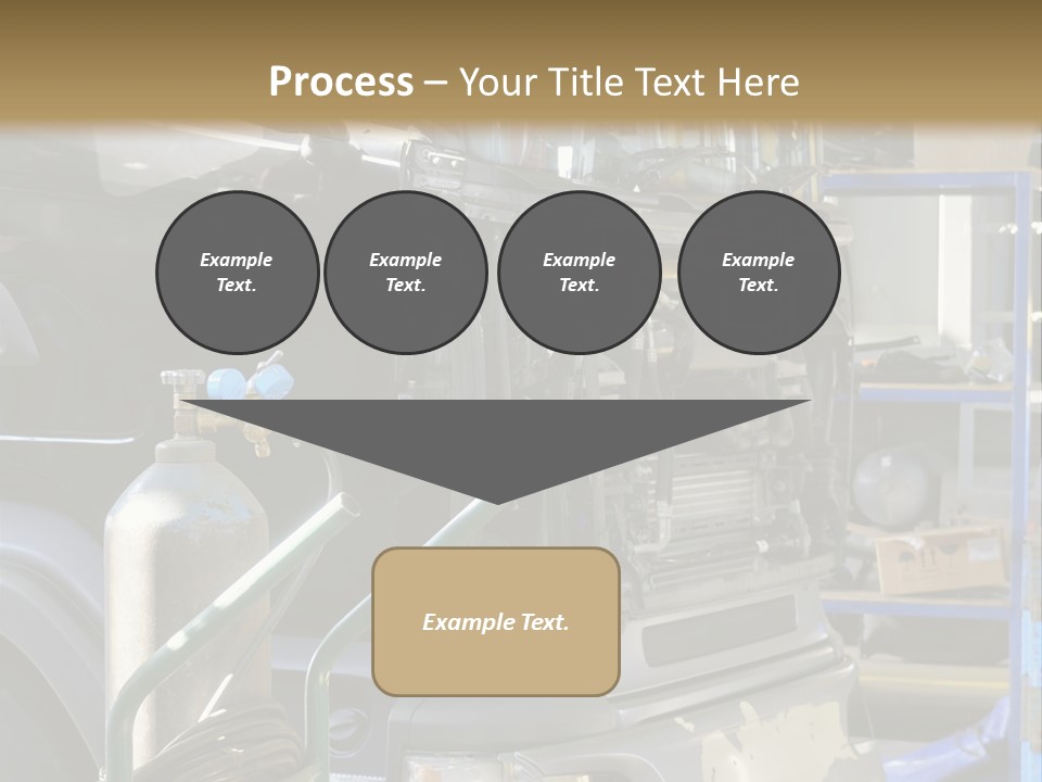 Messy Motor Vehicle Service PowerPoint Template