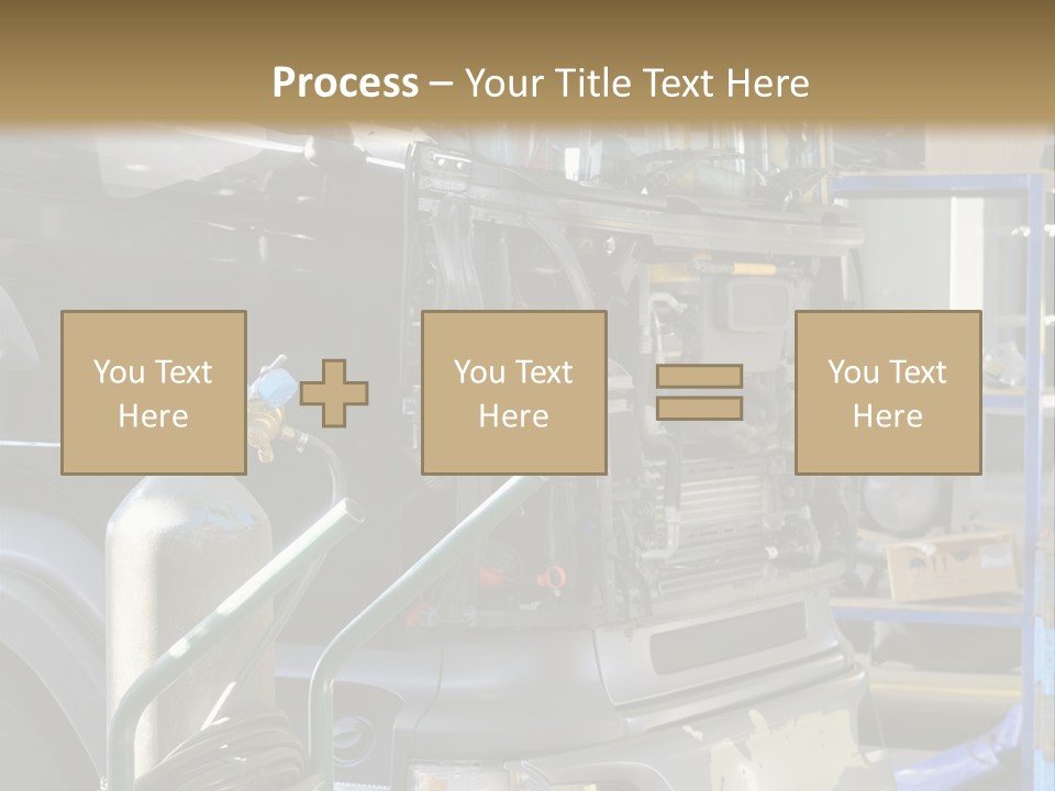 Messy Motor Vehicle Service PowerPoint Template
