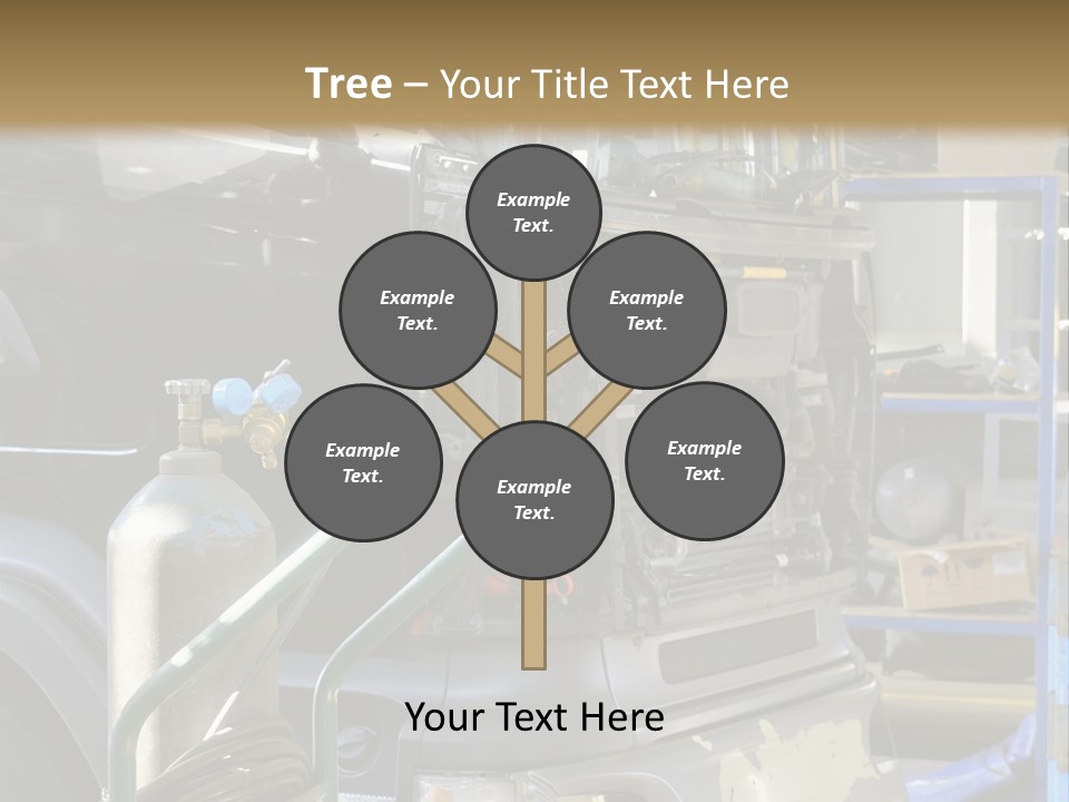 Messy Motor Vehicle Service PowerPoint Template